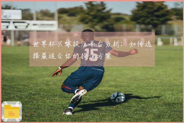 世界杯买球投注平台分析：如何选择最适合你的投注方案