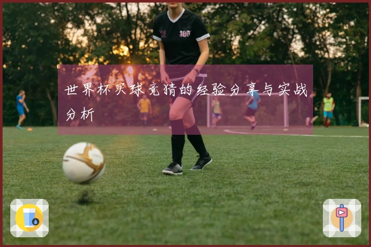 世界杯买球竞猜的经验分享与实战分析